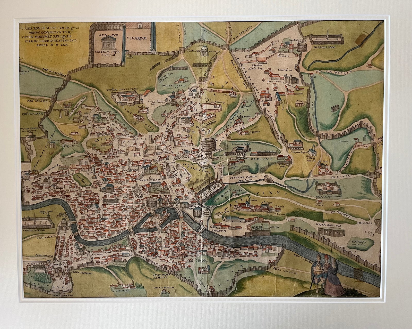 Original 1572 Braun & Hogenberg Map of Ancient Rome

“Urbis Romae Situs cum iis quae adhuc conspiciuntur”

Pirro Ligorio / Braun & Hogenberg, Cologne, 1572