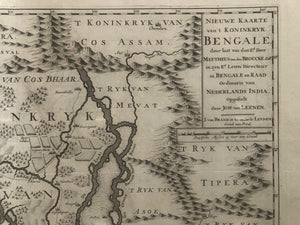 Map of India Bengale Bangladesh