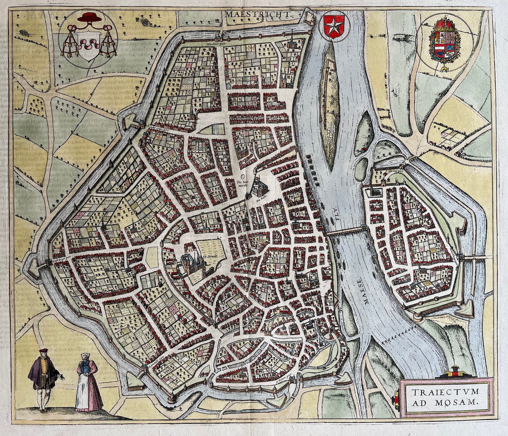 16e-eeuwse kaart van Maastricht