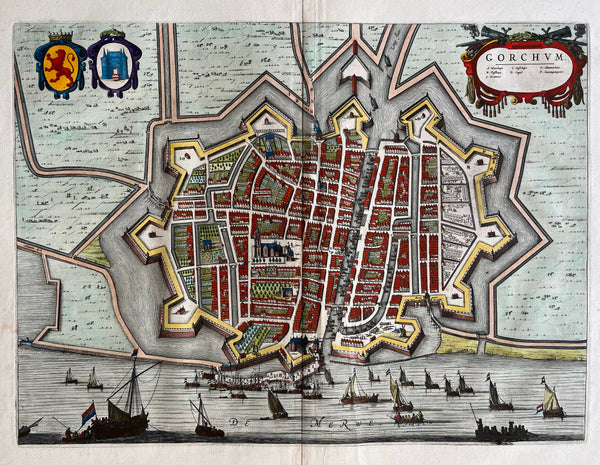 Map of Gorinchem - Antiquariaat De Vries & De Vries